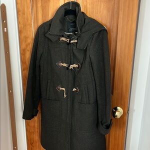 J.Crew Green Toggle Wool Coat